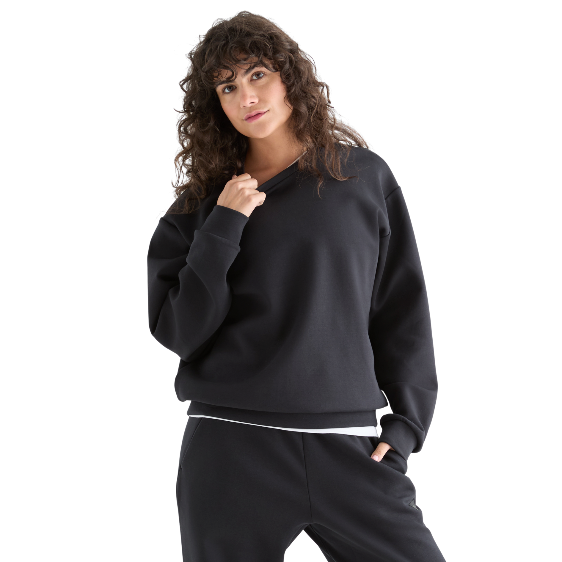 Women's All-Day Comfort Elements Crew Neck Sweatshirt - Soft Casual Pullover for Everyday Wear, Lounge & Workout