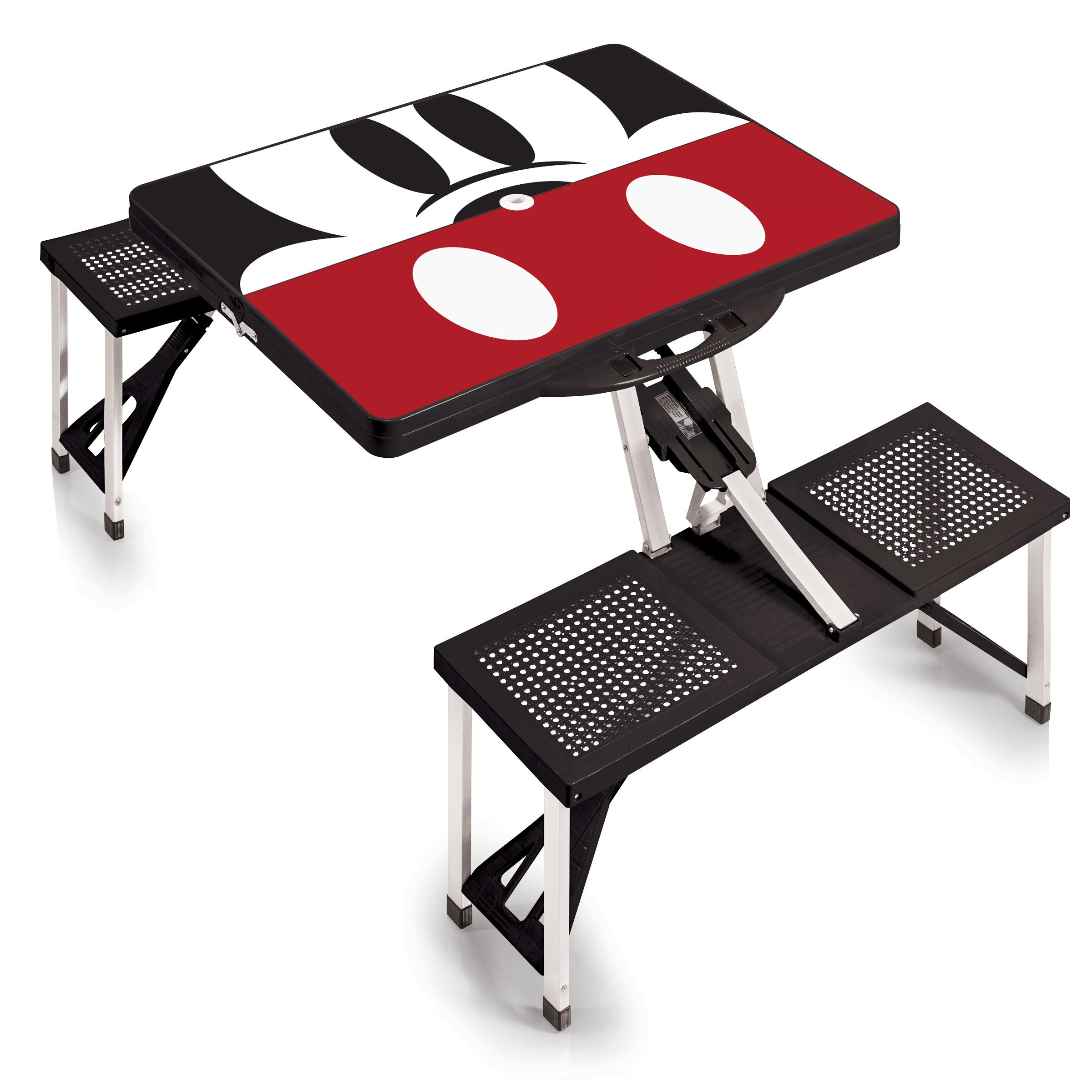 ONIVA - Disney Folding Picnic Table with Umbrella Hole | Portable Camping & Outdoor Dining Table | Perfect for Beach, Park, Backyard & Tailgating Parties