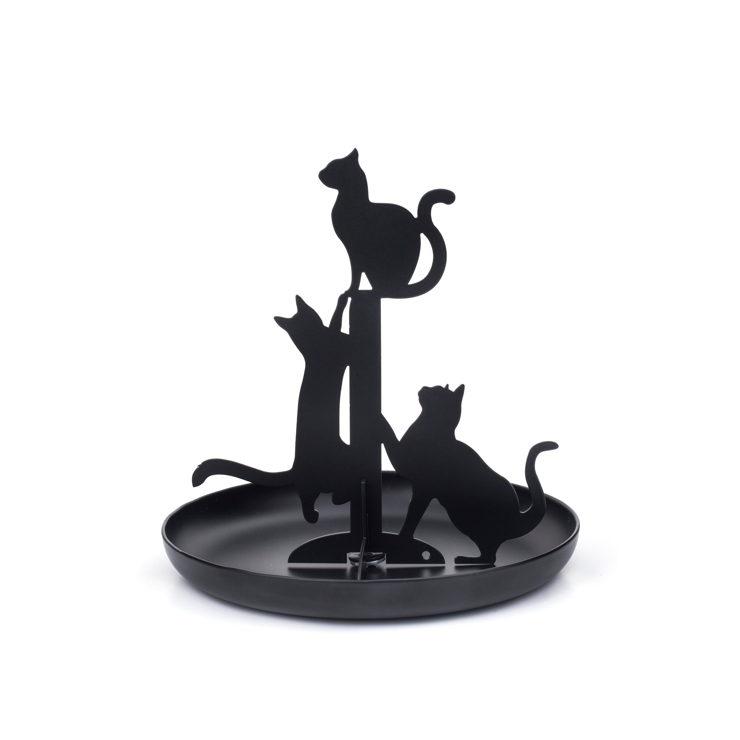 Elegant Black Cat Jewelry Holder - Stylish Organizer for Necklaces, Rings & Earrings - Perfect for Bedroom, Bathroom & Travel