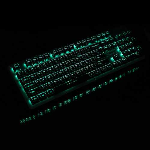 108 Key ABS OEM Profile Translucent Backlit Keycap Set for Mechanical Gaming Keyboards - Perfect for Typing, Gaming & Custom Builds