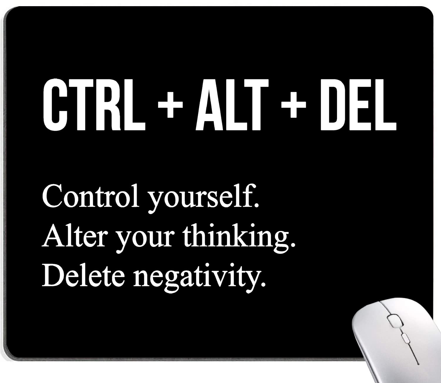 Motivational Mouse Pad with Inspirational Quotes - Non-Slip Rubber Base, Waterproof Square Mouse Mat for Office & Laptop Use - Perfect for Work, Gaming & Home Office Setup