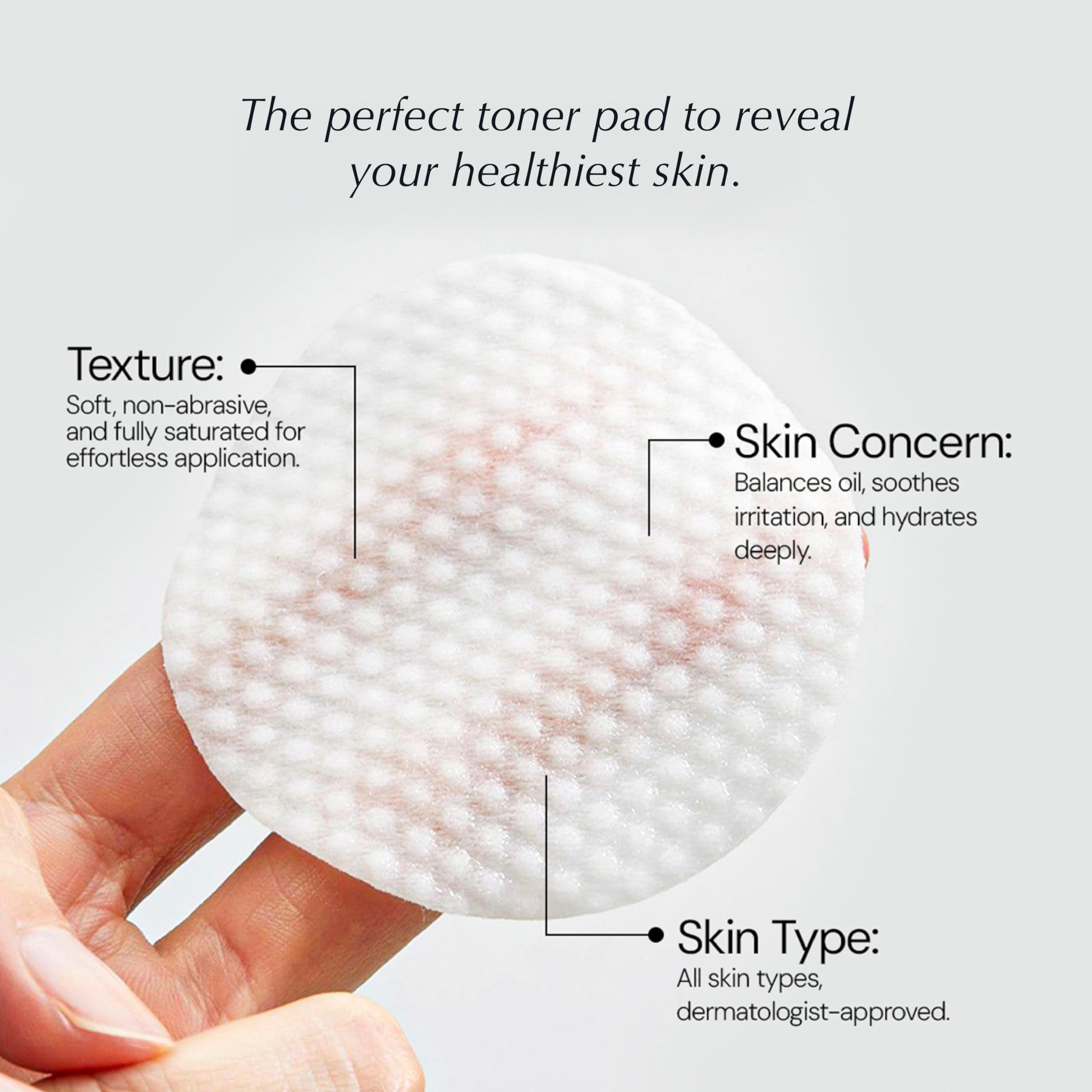 La Pure Witch Hazel & Centella Toner Pads - Hydrating Korean Skincare for Sensitive Skin | Daily Pore Care & Exfoliation