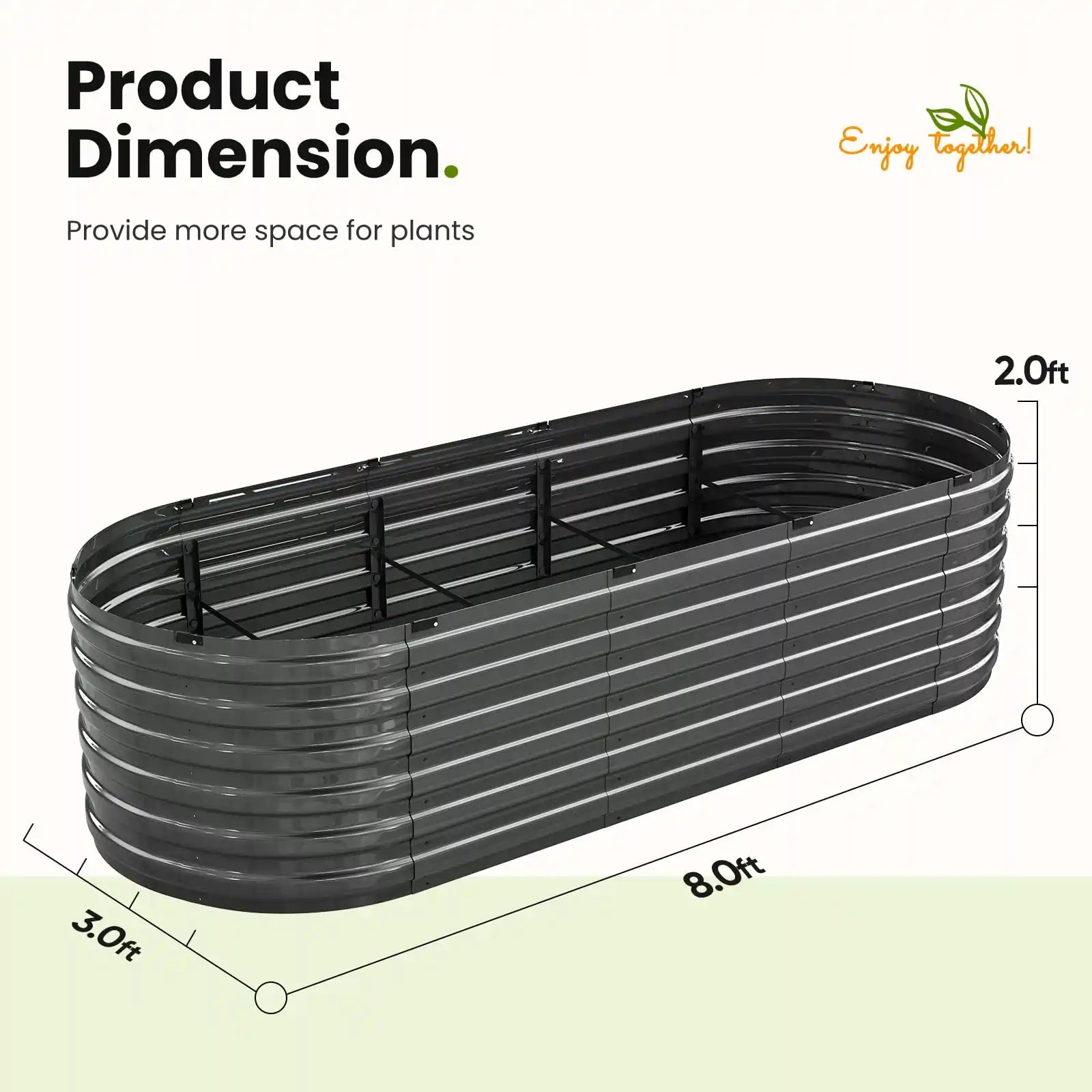 Sturdy Screwless Raised Garden Bed Kit - Easy Assembly Elevated Planter Box for Vegetables, Flowers & Herbs - Perfect for Backyard, Patio & Urban Gardening