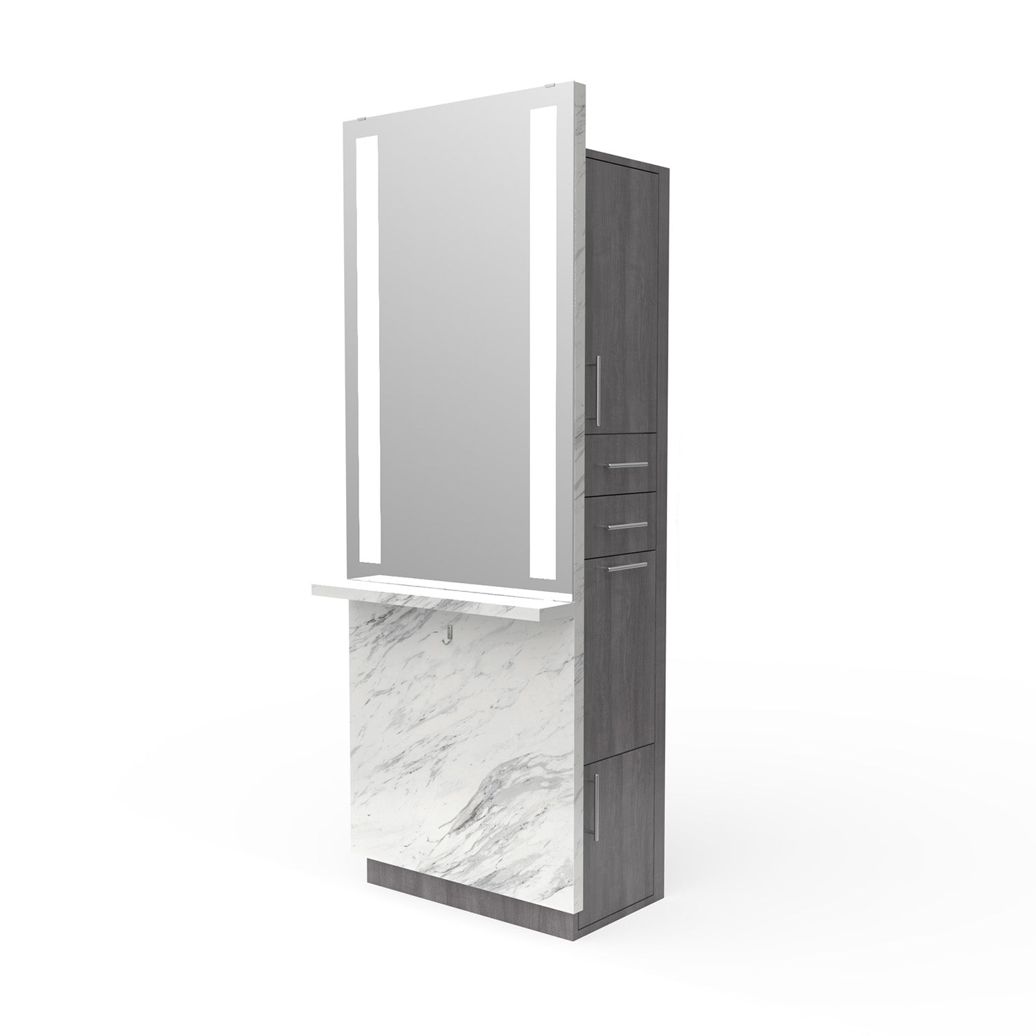 Professional Enclosed Formula Styling Station for Hair Salons & Home Use - Perfect for Hair Styling, Cutting, and Coloring