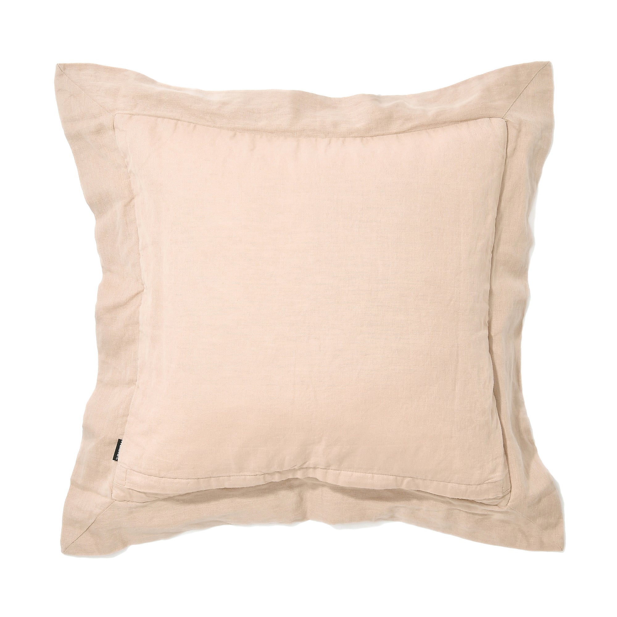 Premium 450x450 Beige Flange Cushion Cover for Sofa & Bed - Soft Gather Design Home Decor