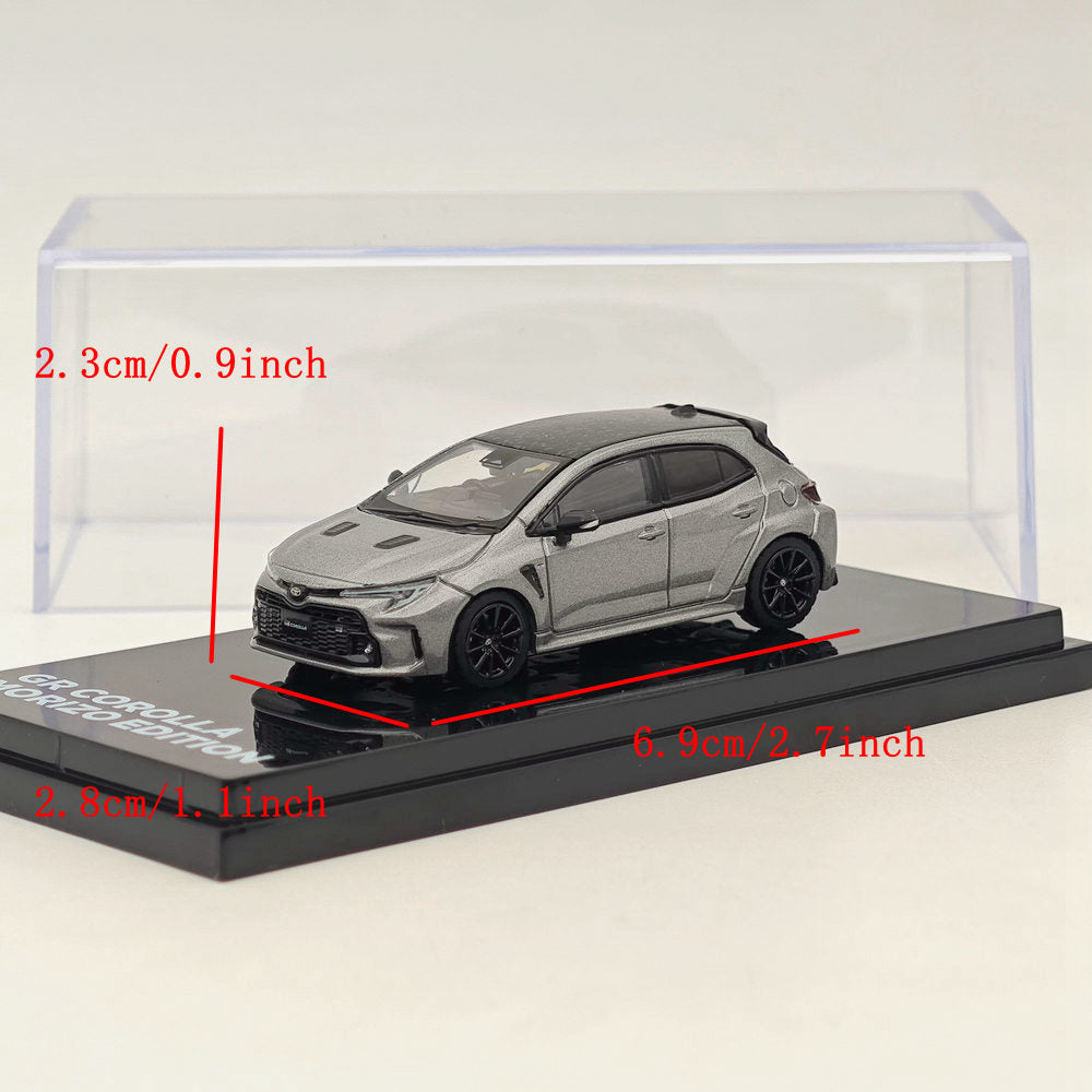 1:64 Scale Hobby Japan Toyota GR Corolla RZ Morizo Edition Diecast Model Car - HJ642067GM - Collectible Precious Metal Finish for Display & Racing Enthusiasts