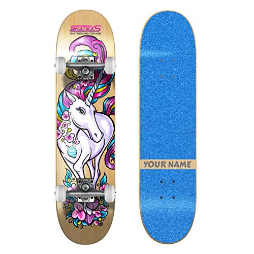 Blue Grip Tape / White Wheels