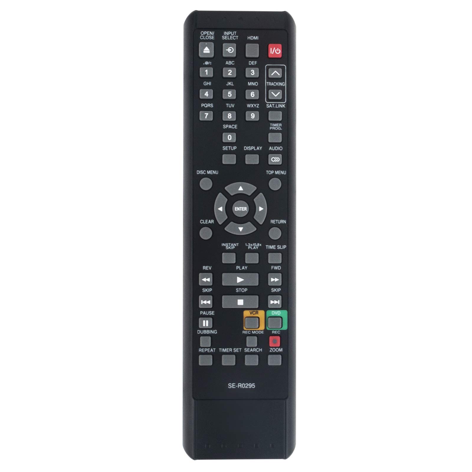 PERFASCIN SE-R0295 Replacement Remote Control Compatible with Toshiba DVD Video Recorder DVR610KU DVR620KU D-VR610 D-VR620 DKVR60KU - Perfect for Home Entertainment & DVD Recording