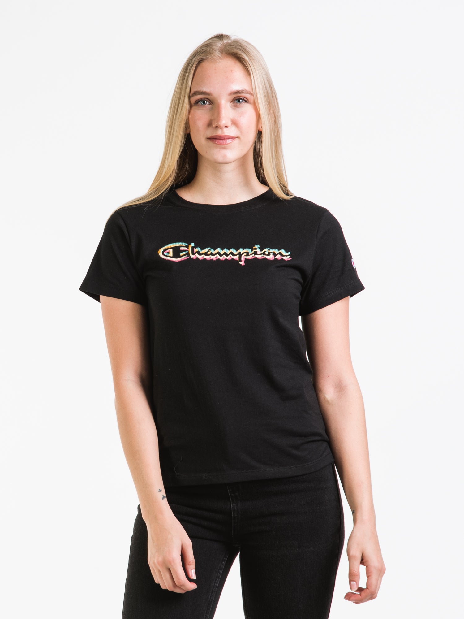Champion Rainbow Graphic Classic T-Shirt for Men & Women - Soft Cotton, Vintage Style - Perfect for Casual Wear, Gym, and Street Fashion