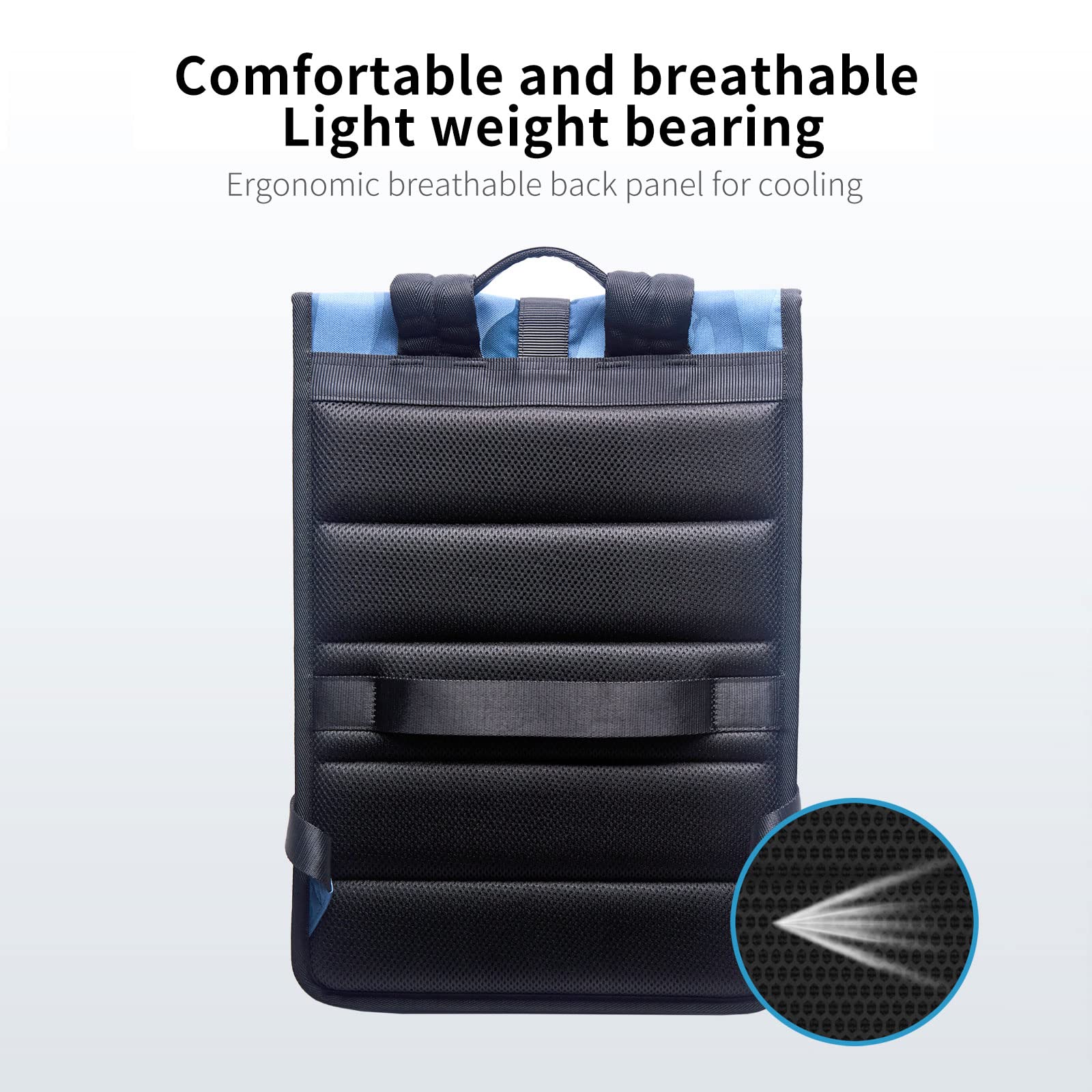 Smatree Professional 15.6 Inch Laptop Backpack for Business & Travel - Compatible with MacBook Pro 14-16 Inch, Surface Pro X/7/6, Acer Aspire 5, Nitro 5 Gaming Laptop & More - Durable Water-Resistant Blue Computer Bag for Commuting, Office & College Use
