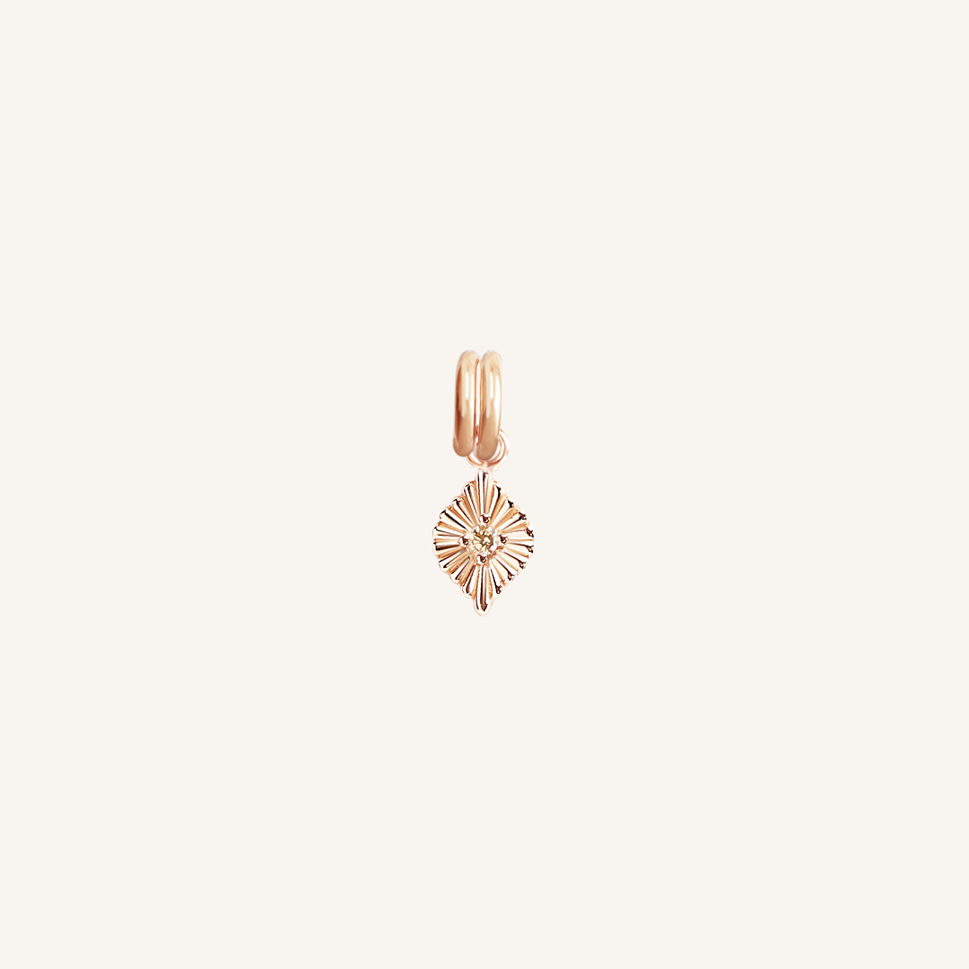 November Birthstone Charm for Petite Jewelry - Perfect for Necklaces, Bracelets & Gifts | Citrine Gemstone Pendant for Women