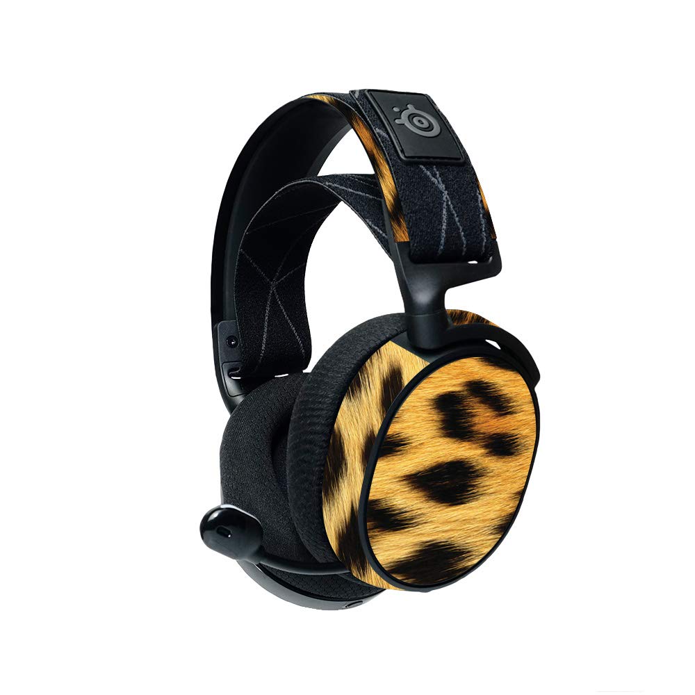 MightySkins Steelseries Arctis 7 Gaming Headset Skin (2019) - Cheetah Print | Protective Vinyl Decal Wrap Cover | Durable & Easy to Apply | Made in USA | Perfect for Gaming, Streaming & Customizing Your Headset