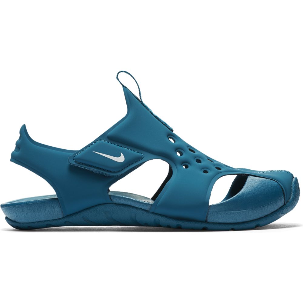 Nike Green Abyss/White Sunray Kids' Sandals - Breathable & Comfortable Children's Beach Shoes for Outdoor Play, Poolside & Summer Activities