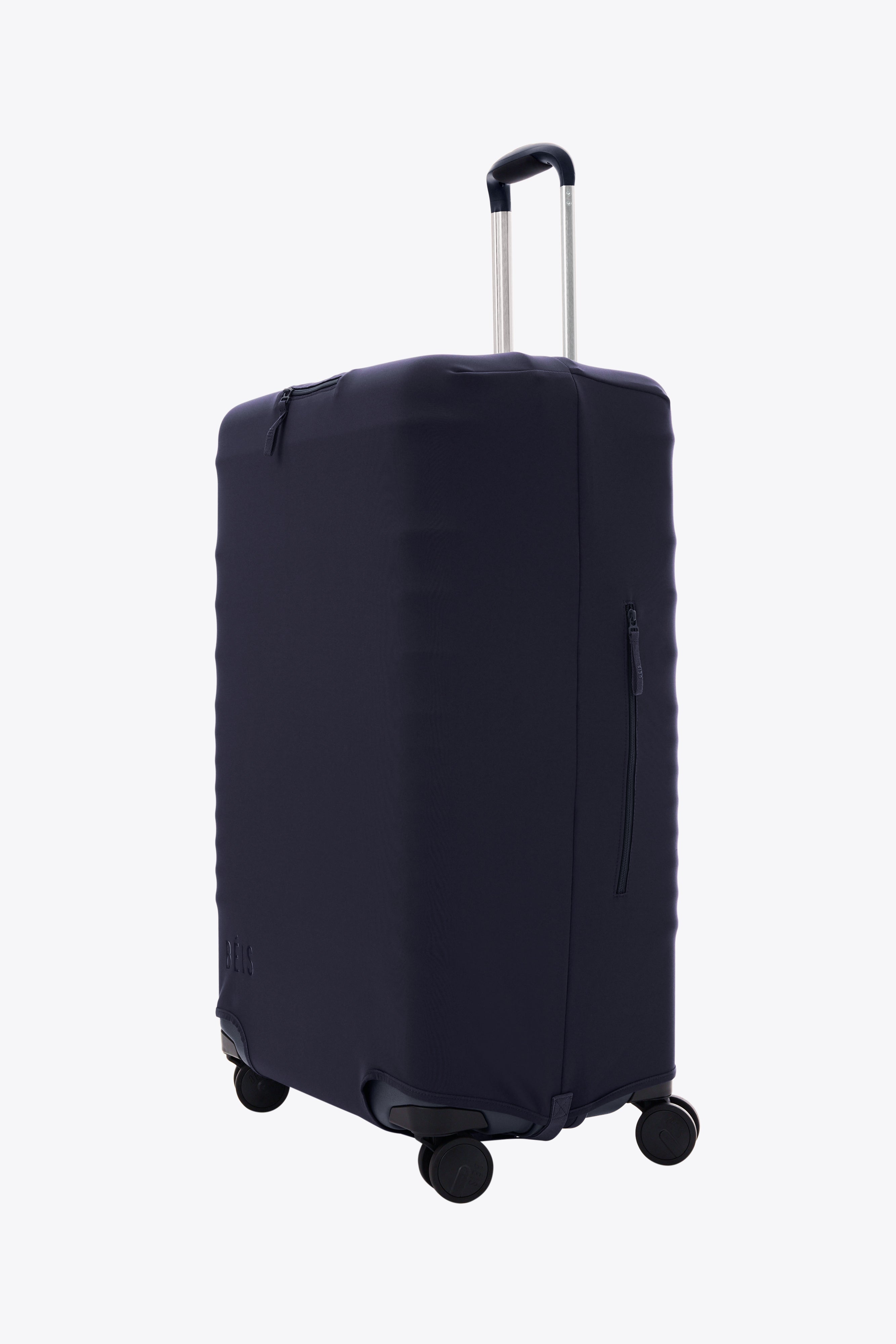 Large Navy Check-In Luggage Cover - Durable Suitcase Protector for Travel, Airplane & Vacation - Waterproof & Scratch-Resistant