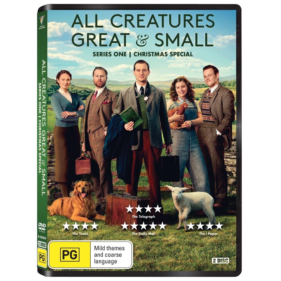 All Creatures Great & Small Season 1 DVD - Heartwarming British Veterinary Drama Series | Perfect for Family Movie Nights & Animal Lovers