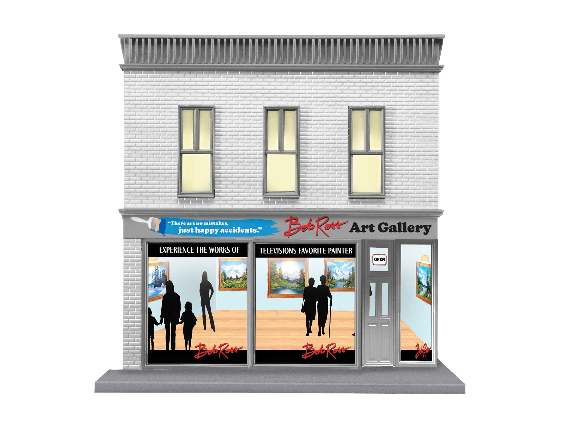 Lionel Bob Ross Plug-Expand-Play Art Gallery Model Train Accessory Set - O Scale Compatible for Collectors & Hobbyists - Perfect for Holiday Displays & Creative Layouts
