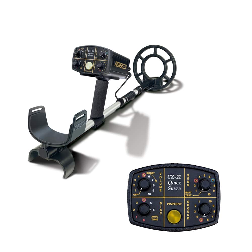 Fisher CZ 21 Metal Detector with 10.5