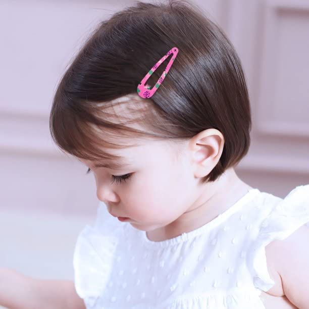 Melbees by Yellow Chimes 20-Piece Girls Hair Clips Set - Colorful Snap Clips & Tic Tac Hair Pins for Kids - Cute Hair Accessories for School, Parties & Everyday Wear