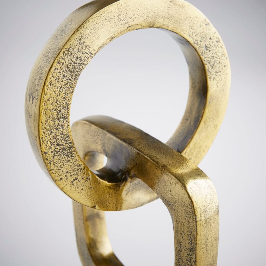 Cyan Design 11014 Accession Sculpture - Gold & Black Modern Art Decor by J. Kent Martin | Elegant Home & Office Decoration, Luxury Gift Idea