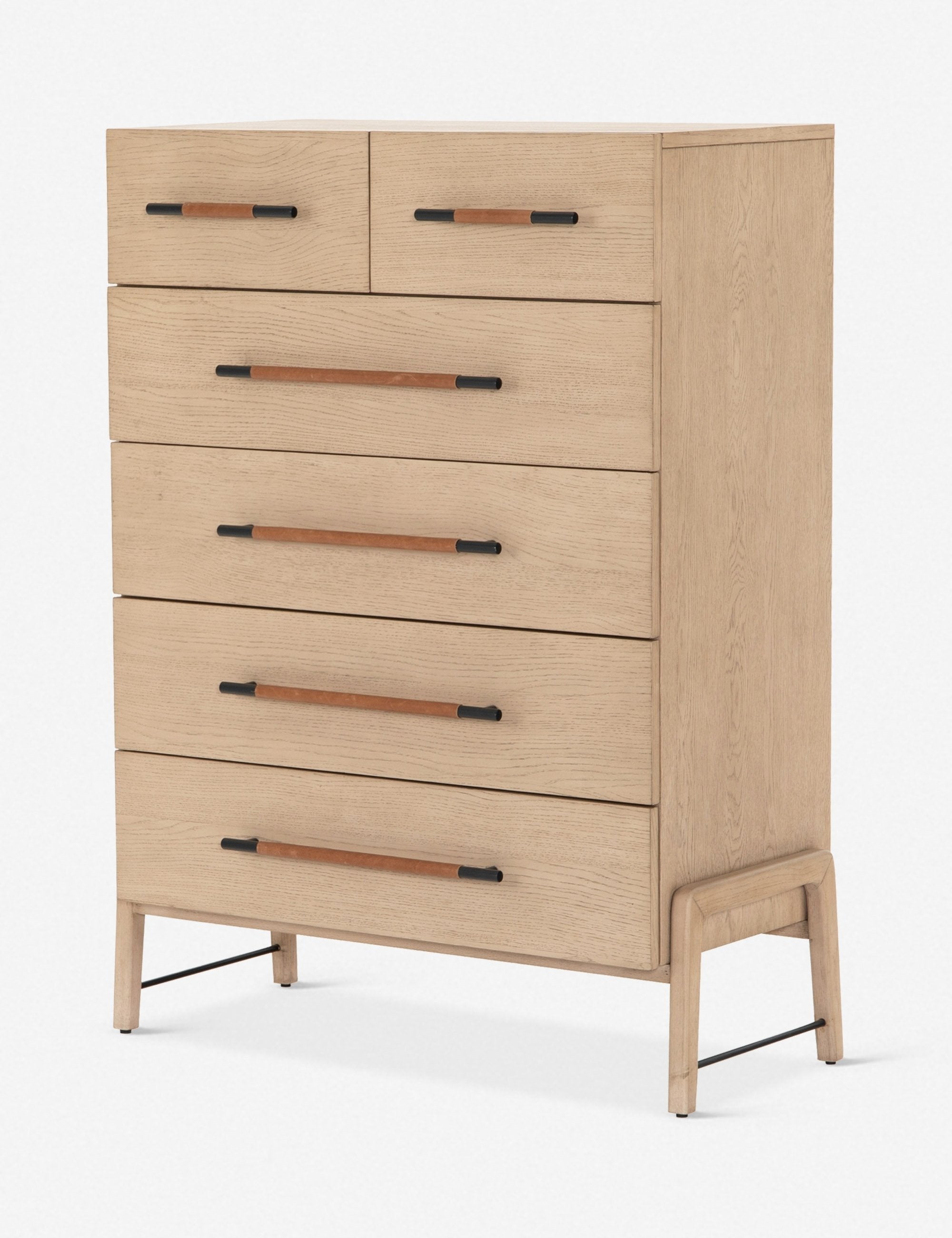 Avalon Tall 6-Drawer Dresser - Modern Wooden Chest of Drawers for Bedroom Storage & Organization - Perfect for Master Bedroom, Guest Room or Nursery