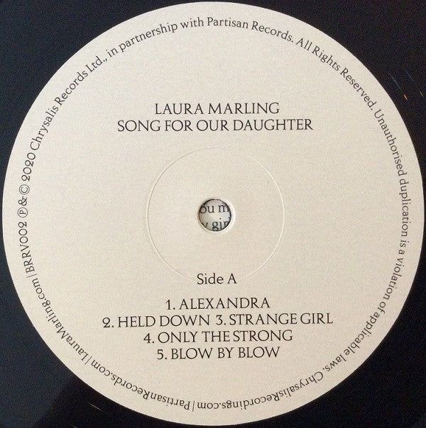 Laura Marling - Song For Our Daughter Vinyl LP Album (Mint Condition) | Limited Edition Folk Music for Relaxation & Home Listening