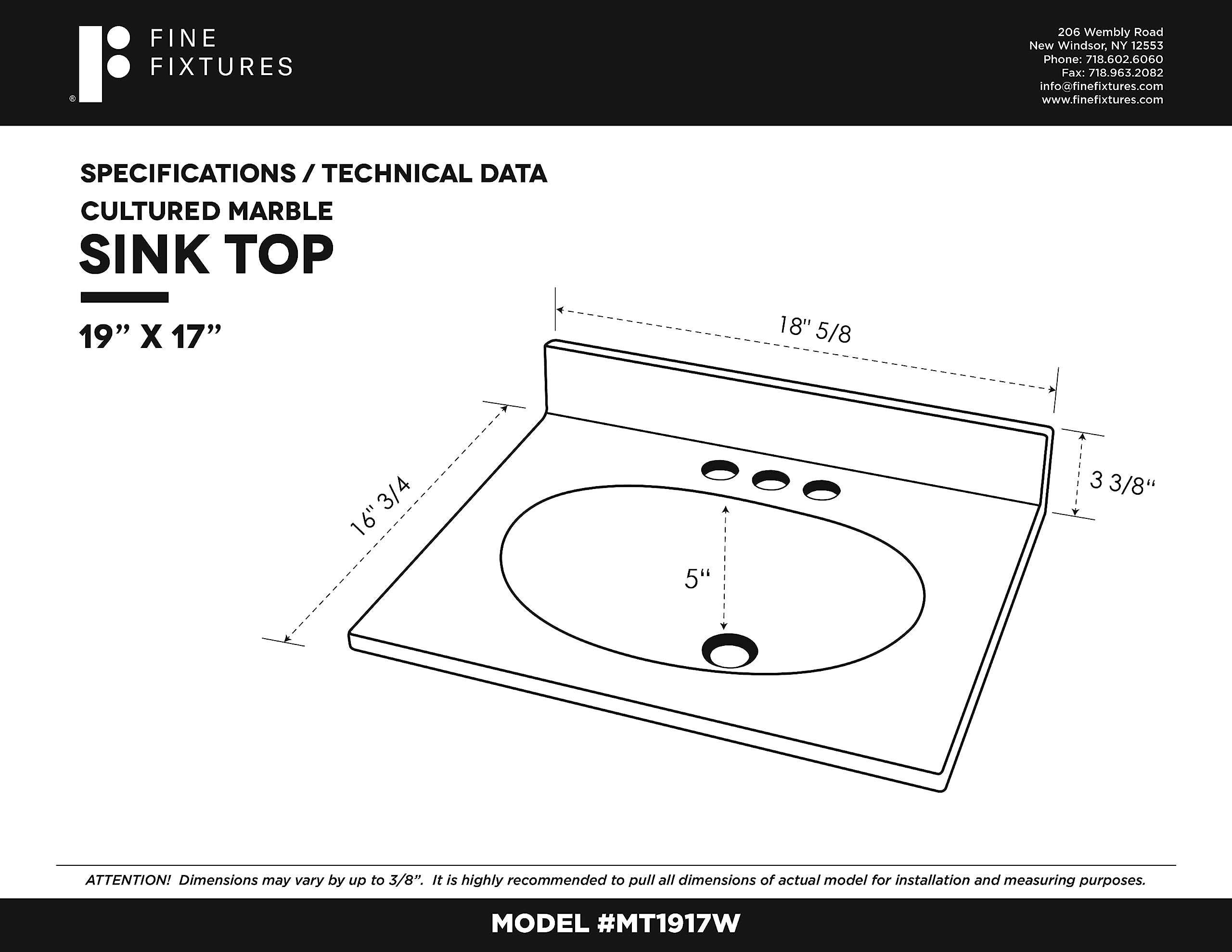 Premium Cultured Marble Bathroom Vanity Top | Modern White Sink Countertop with Integrated Basin | Waterproof & Scratch-Resistant | Perfect for Master Bath, Guest Bath & Powder Room Renovations