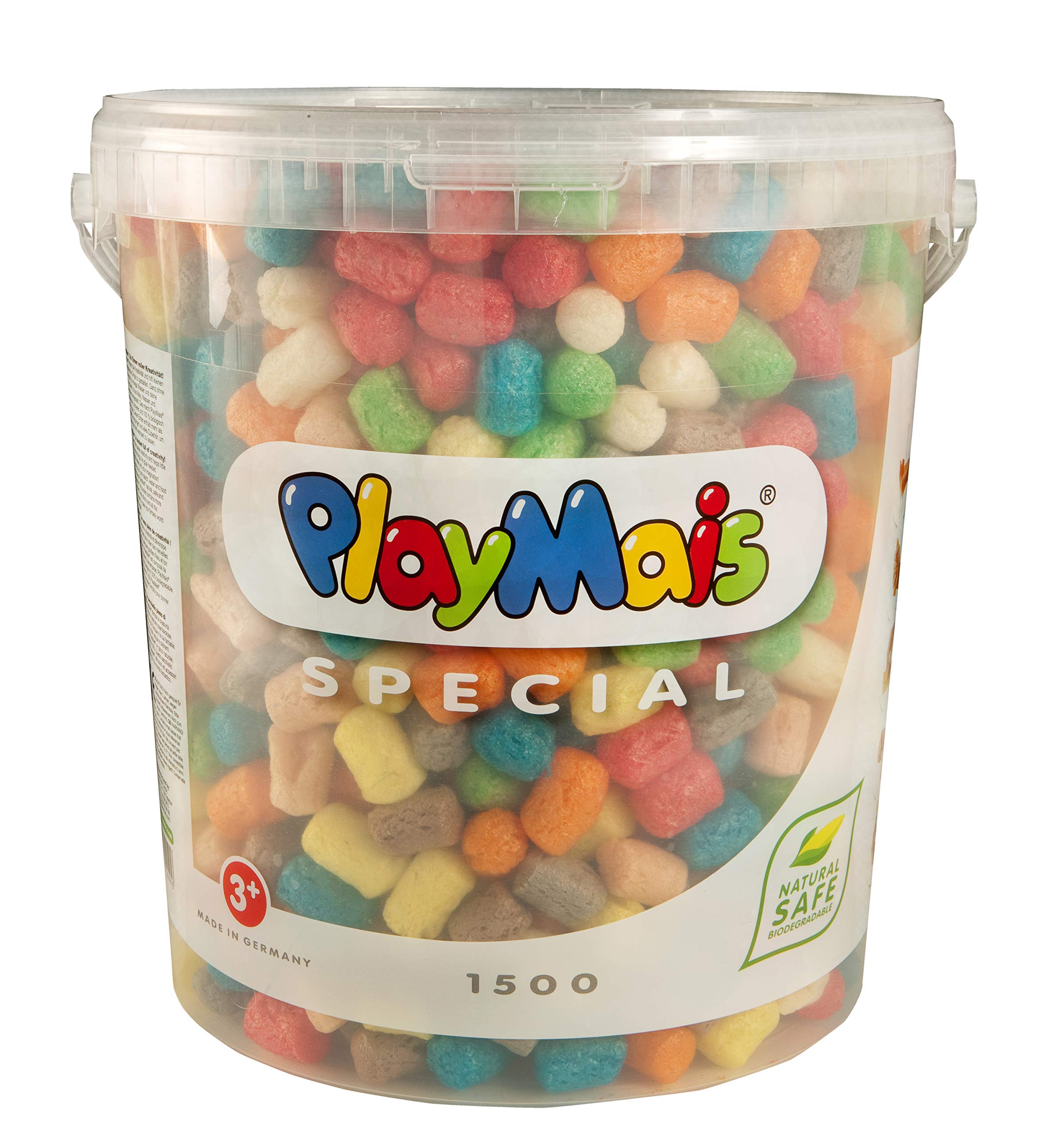 PlayMais Bucket 1500 - Non-Toxic, Biodegradable Crafting Foam for Kids | Creative DIY Art Projects, Educational STEM Toys for Toddlers & Preschoolers | Perfect for Birthday Gifts, Classroom Activities & Sensory Play