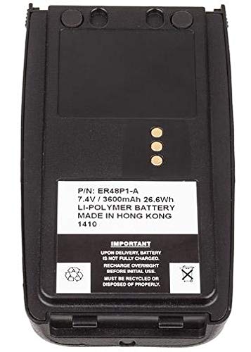 GE-Ericsson 234065 Replacement Battery - 7.4V 3600mAh Li-Polymer Rechargeable Battery for Two-Way Radios | Long-Lasting Power for Business, Security & Outdoor Communication