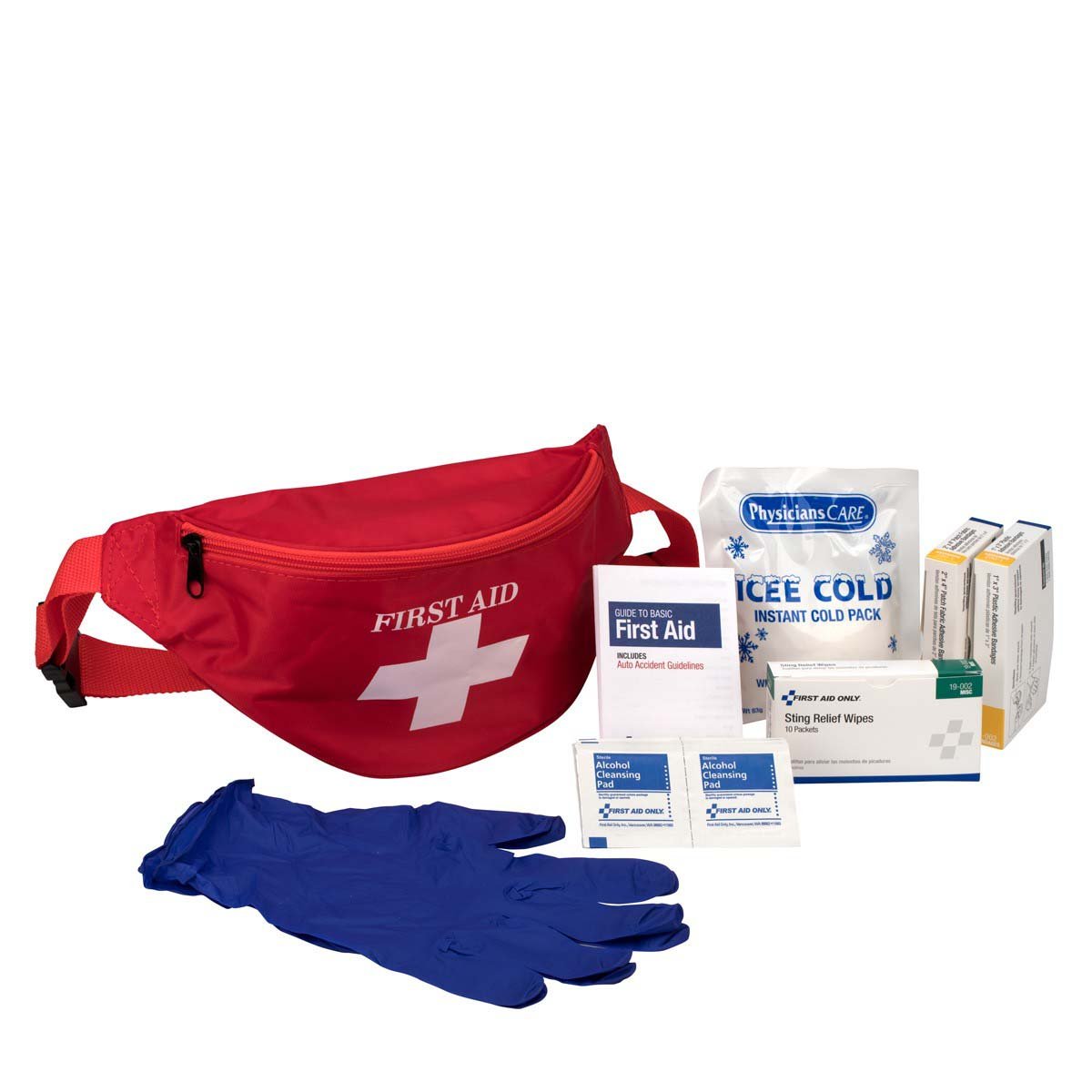 First Aid Kit Fanny Pack - Portable Emergency Medical Pouch for Hiking, Camping & Outdoor Activities | Durable Fabric Case for Essential Supplies