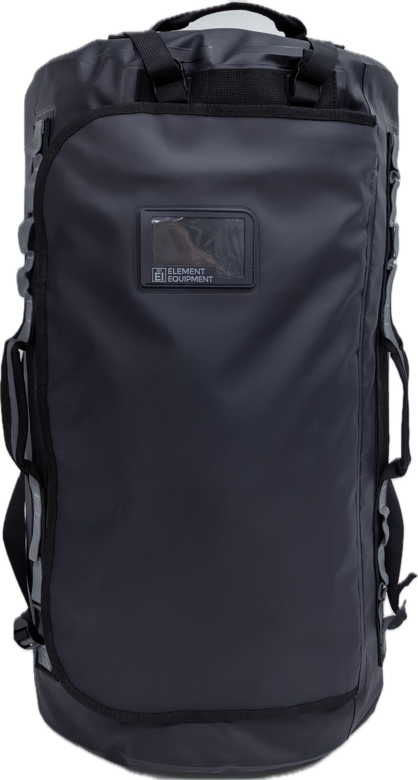 **Trailhead 2.0 Waterproof Duffel Bag with Adjustable Shoulder Straps - Large Travel Duffel for Gym, Hiking & Outdoor Adventures (Black/Grey)**