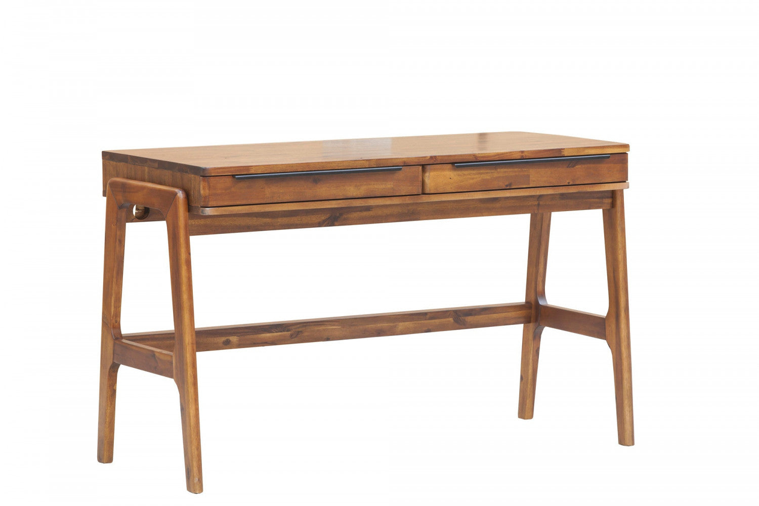 Stylish Brown Wooden Writing Desk for Home Office - Perfect for Study, Work & Remote Learning