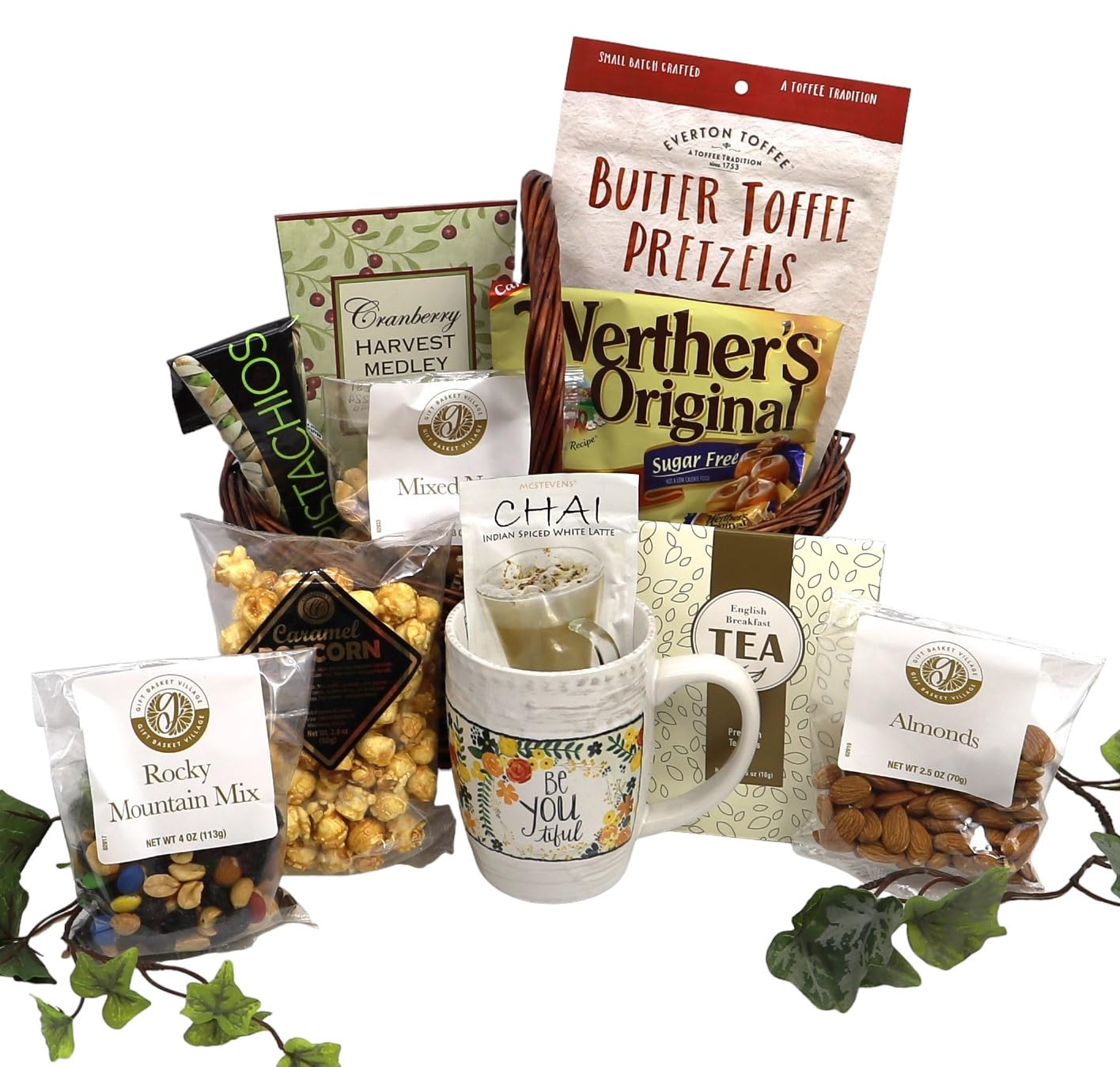 Healthy Gift Basket for Women & Men - Organic Snacks, Gourmet Treats & Wellness Essentials | Perfect for Holidays, Birthdays & Corporate Gifts | Gift Basket Village