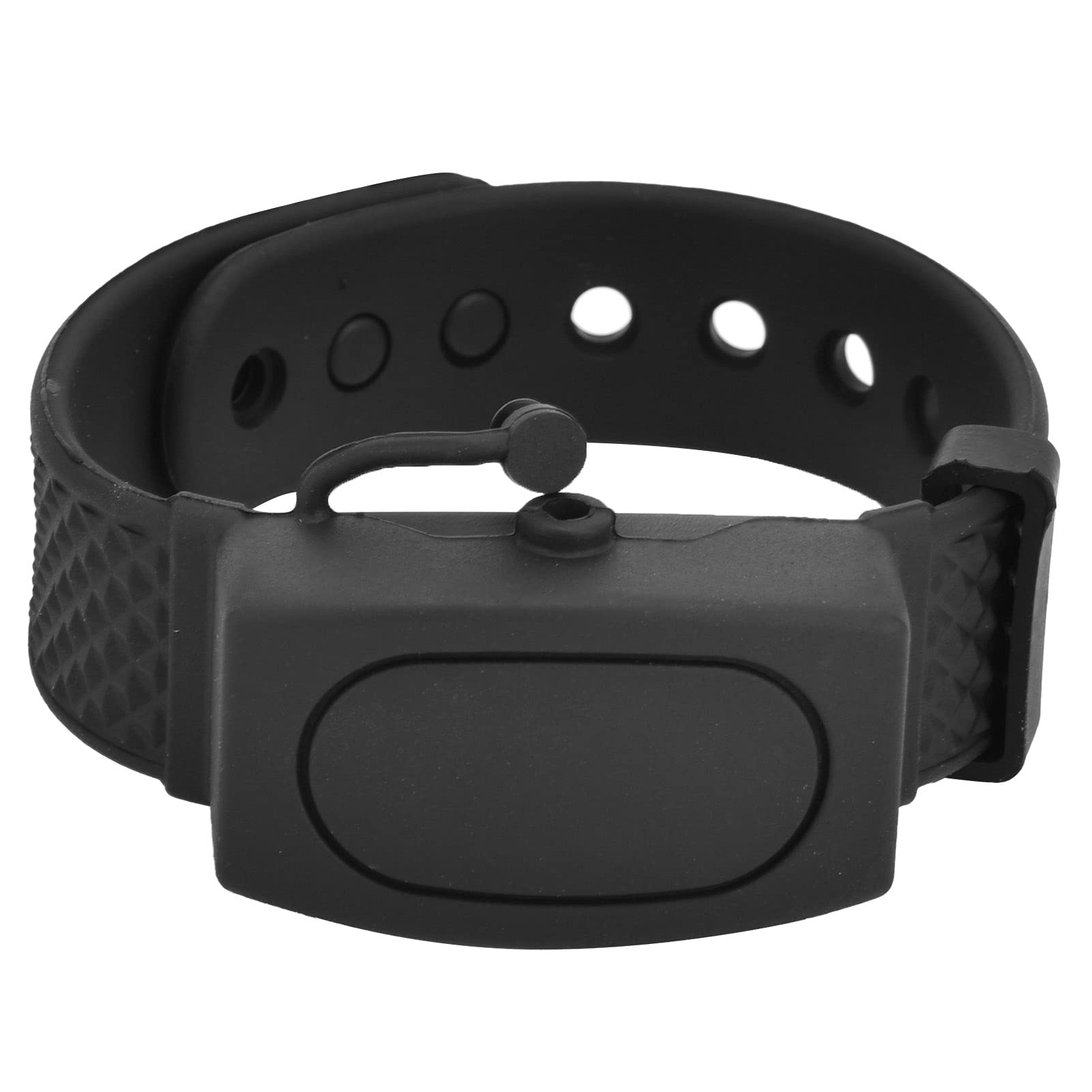 Wearable Hand Sanitizer Bracelet for Kids & Adults - Silicone Wristband Dispenser with Refillable Bottles for Gel or Lotion (Black) - Perfect for Travel, School, Gym & Outdoor Activities
