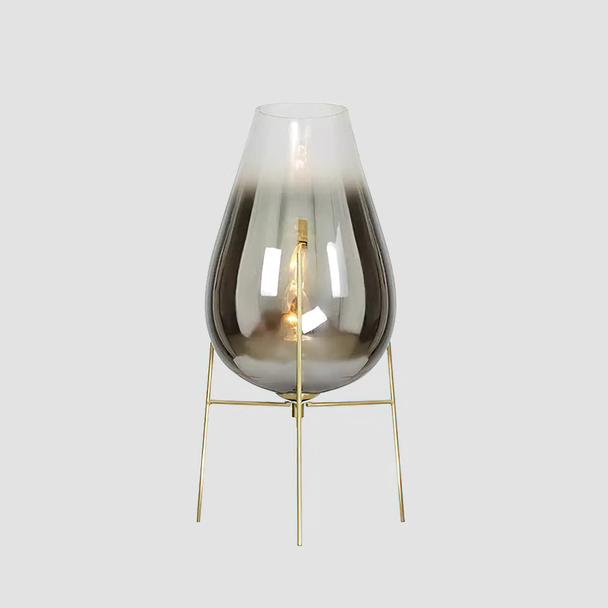 Hydrogen Balloon Glass Table Lamp - Modern LED Night Light for Bedroom, Living Room, Office Decor - Elegant Home Lighting Accent for Relaxation & Ambiance