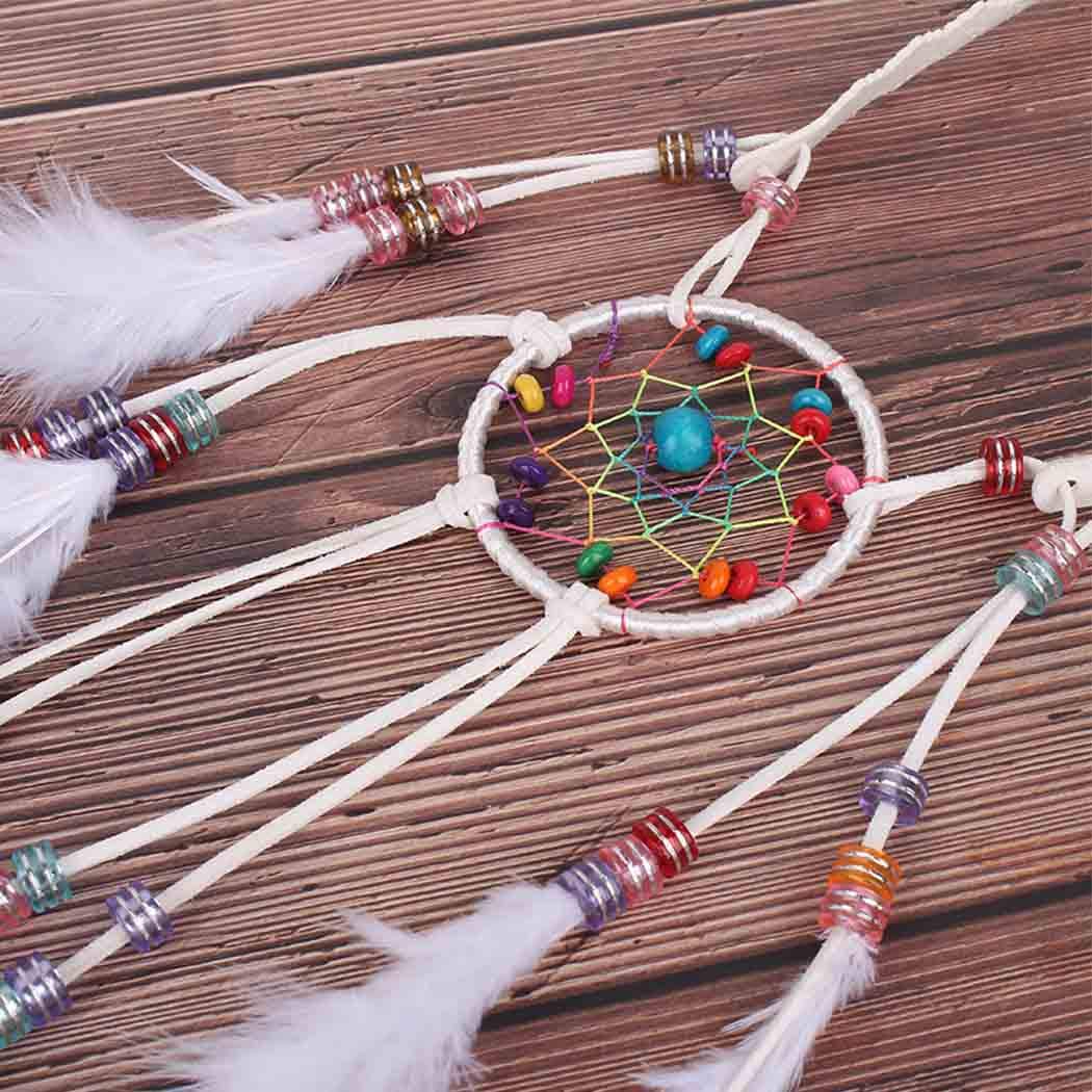 Boho Feather Headbands for Women - Adjustable Long Feather Headdress for Halloween, Wedding & Festival - Gypsy Indian Hair Accessories for Women & Girls - Perfect for Costume Parties, Music Festivals & Boho Chic Outfits
