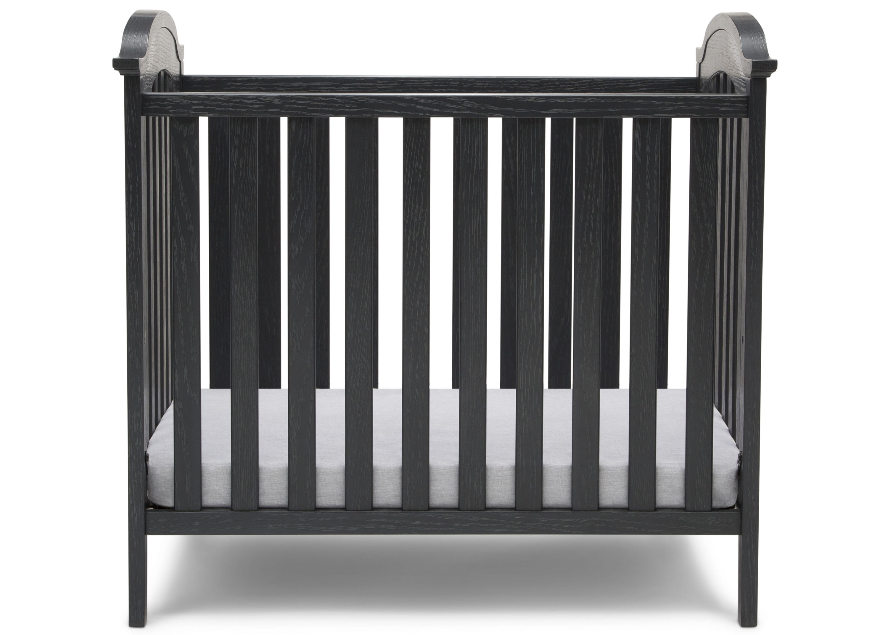 Farmhouse Style Mini Baby Crib with 2.75 Inch Mattress - Portable Nursery Bed for Newborns & Toddlers - Perfect for Small Spaces, Travel & Co-Sleeping