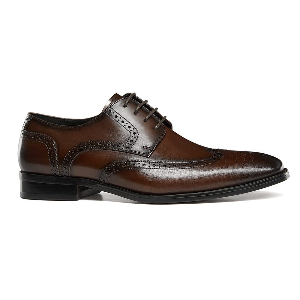 GIFENNSE Men's Oxford Dress Shoes - Classic Formal Lace-Up Shoes for Business & Wedding - Comfortable & Stylish Men's Office & Evening Wear