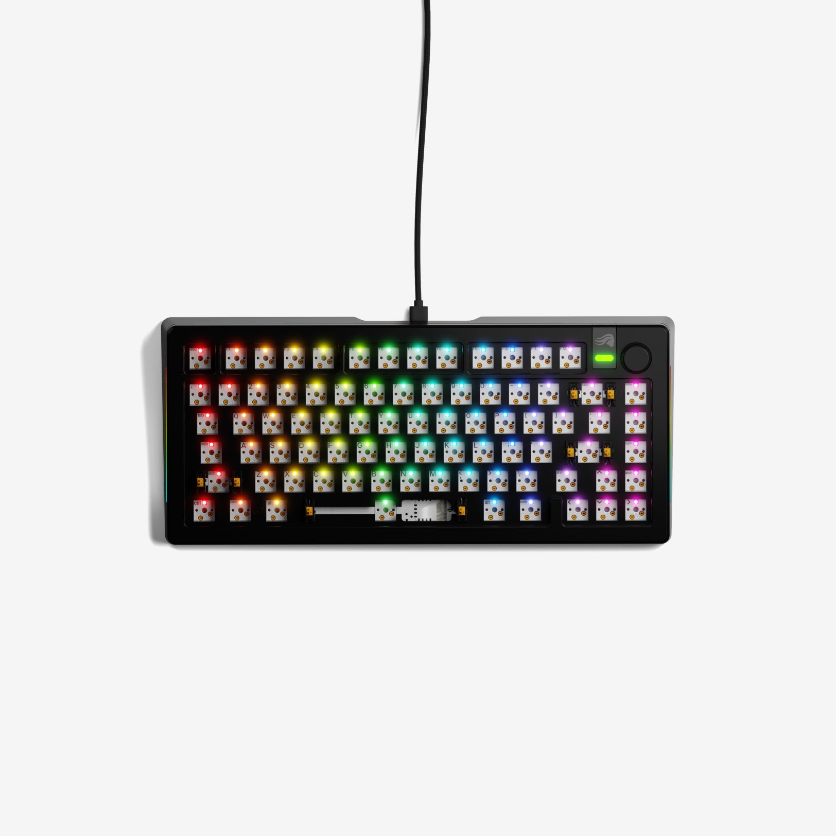 GMMK 3 PRO 60% Hot-Swappable Mechanical Gaming Keyboard Barebones Kit - Compact RGB Backlit for PC/Mac, Perfect for Esports & Typing Enthusiasts