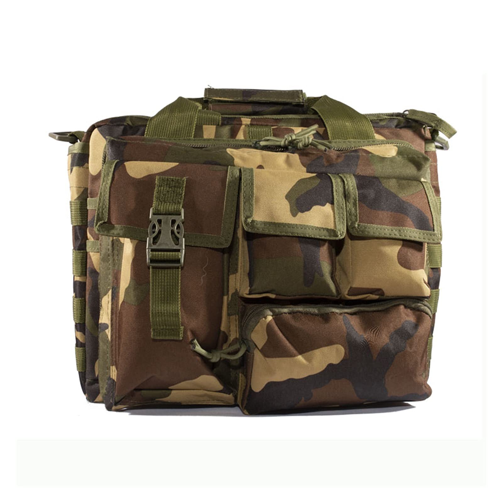 PJRYC Tactical Backpack - Durable Messenger Shoulder Bag for Laptop, Outdoor & Travel | Waterproof Multifunctional Climbing Bag (Jungle Camo) - Perfect for Hiking, Camping, Work & School Commute