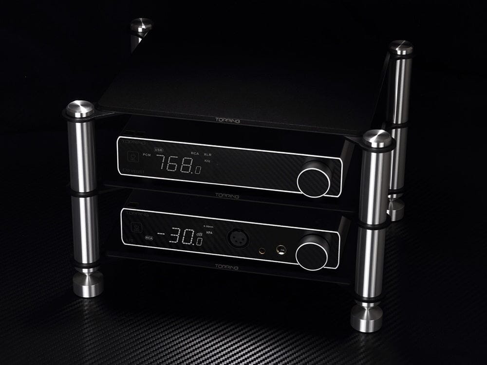 TOPPING E70 Velvet DAC & L70 AMP Combo with XLR Cable - High-Resolution Audio System for Home Studio & Audiophile Listening