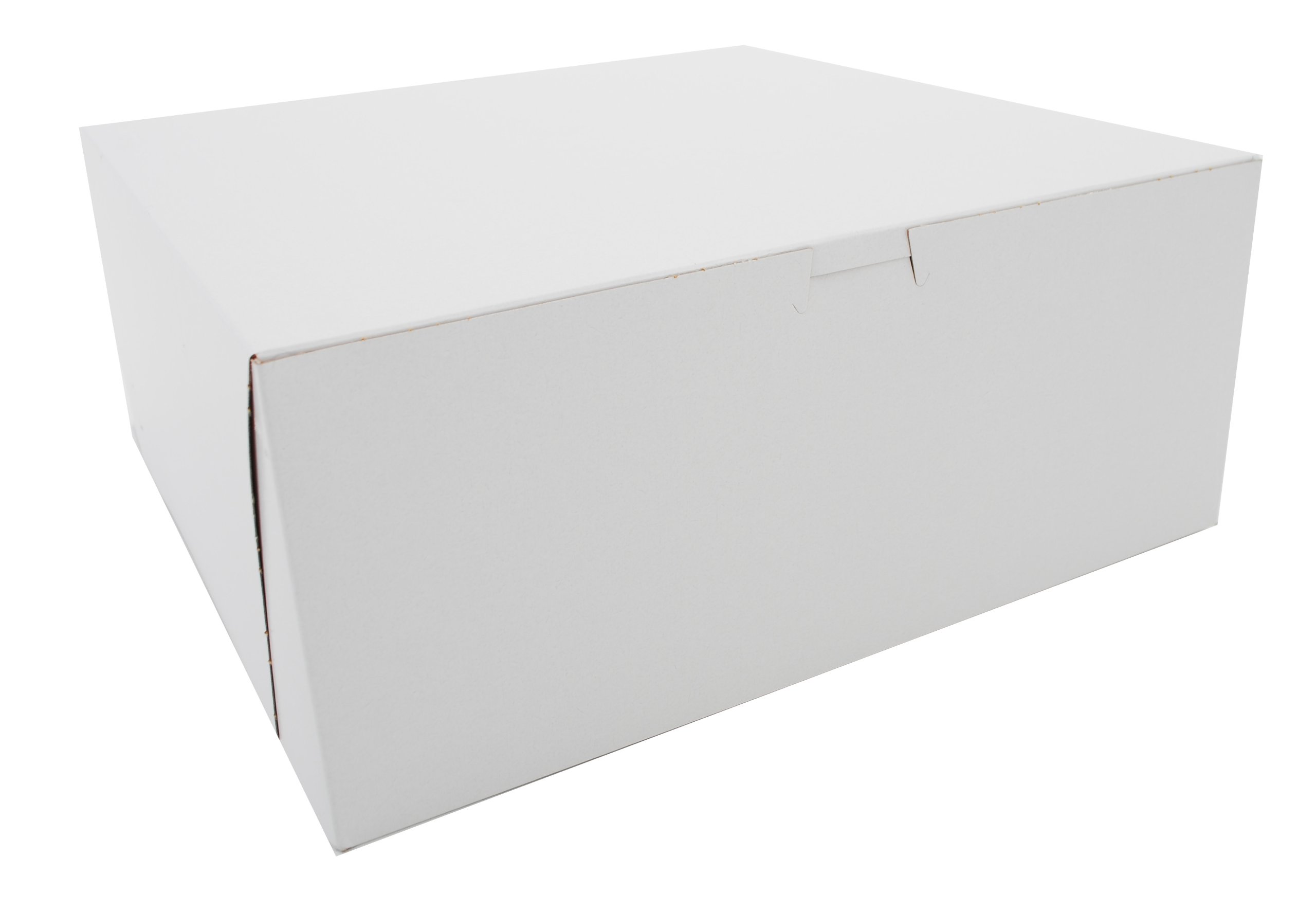 SCT 12x12x5 Inch White Bakery Boxes - 100 Pack, Non-Window One-Piece Paper Cake Boxes for Cupcakes, Donuts, Cookies & Pastries - Perfect for Bakeries, Catering & Party Dessert Display