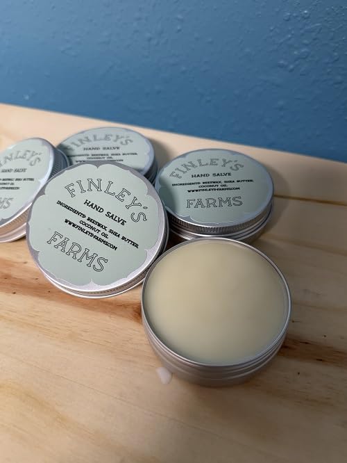 Organic Beeswax Hand Salve with Lavender - Moisturizing & Healing Dry Cracked Hands - Perfect for Winter Care, Gardening & Outdoor Activities