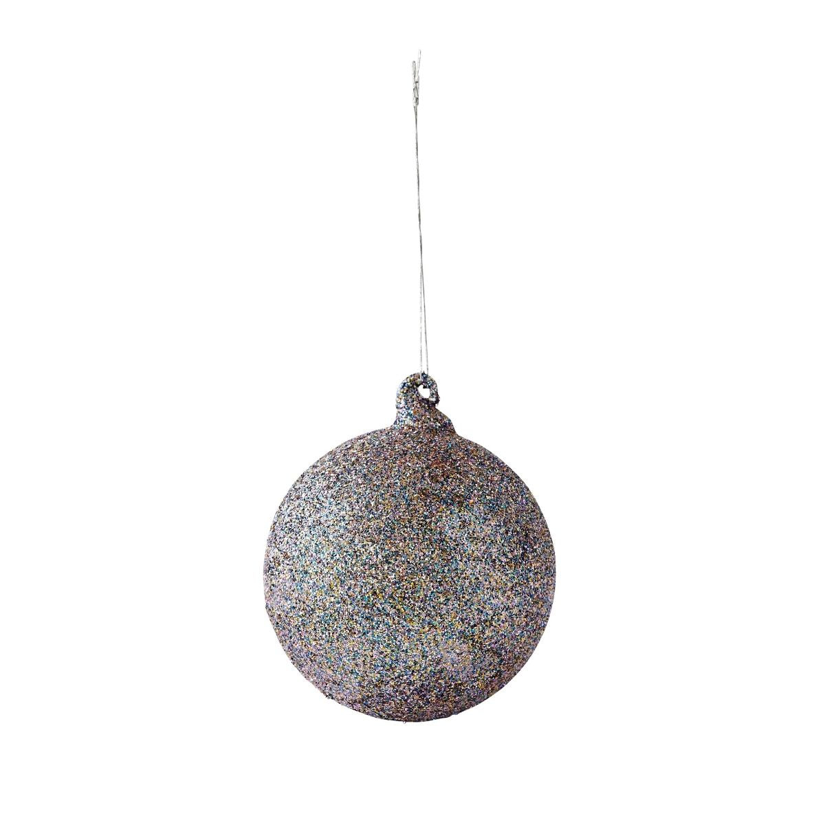 Sparkling Lilac 8cm Christmas Tree Ornament - Elegant Holiday Decor for Home, Party & Gift Giving