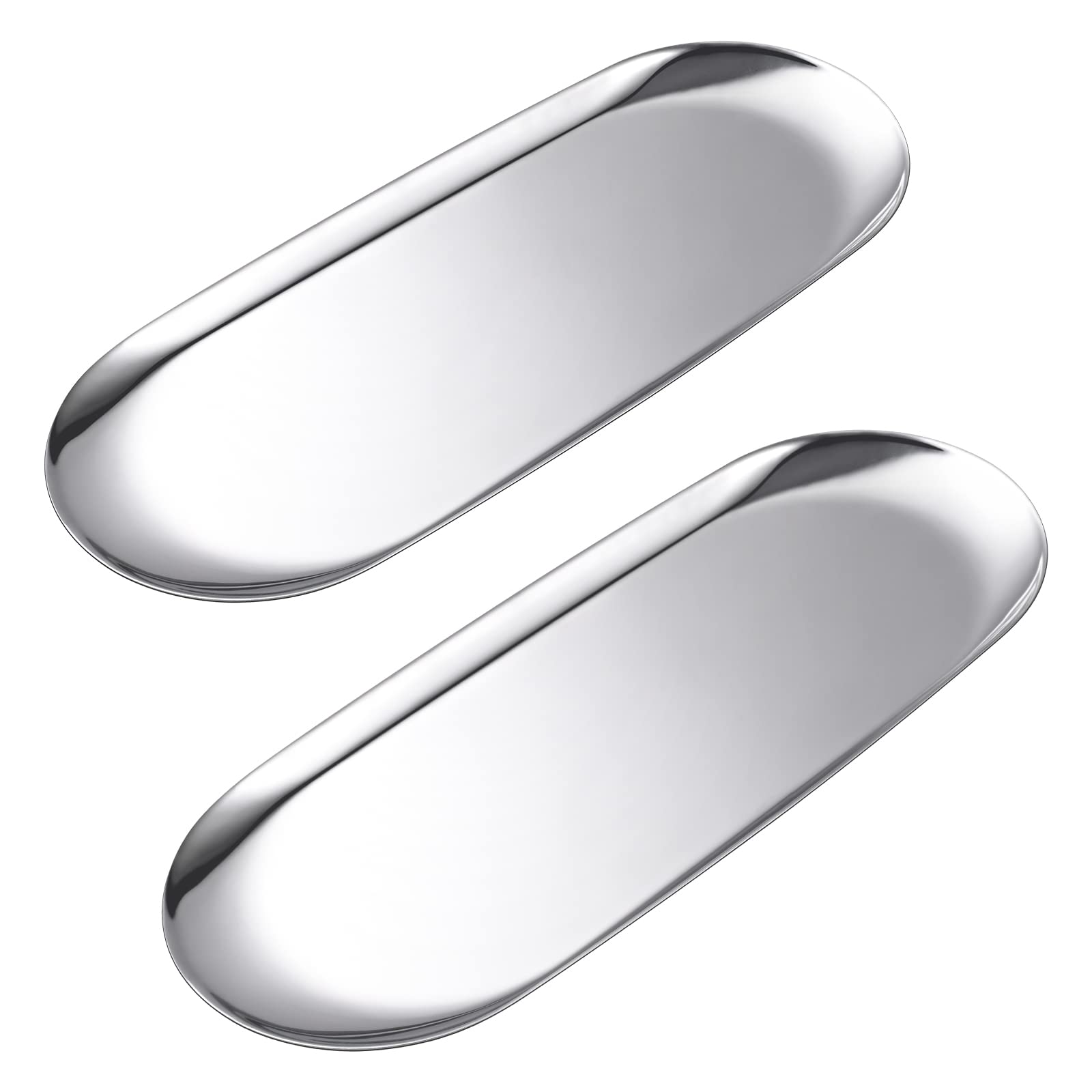 Stainless Steel Tray for Jewelry & Makeup - Vanity Bathroom Decor (30x12cm) - Perfect for Home Display & Organization