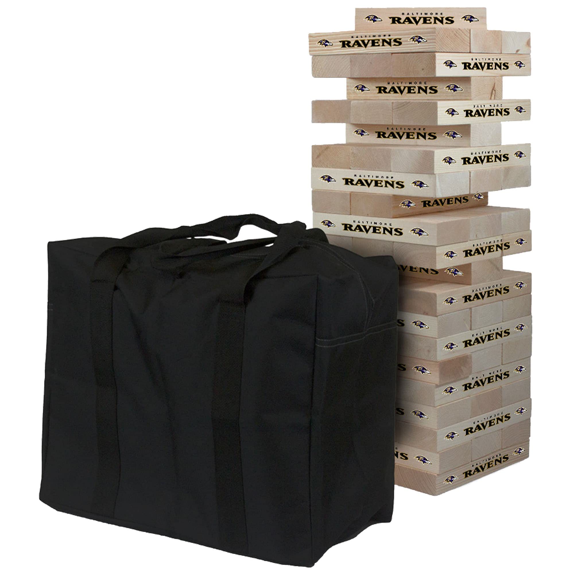 NFL Giant Wooden Tumble Tower Game - Officially Licensed Football Party Game for Tailgating, Game Nights & Family Gatherings