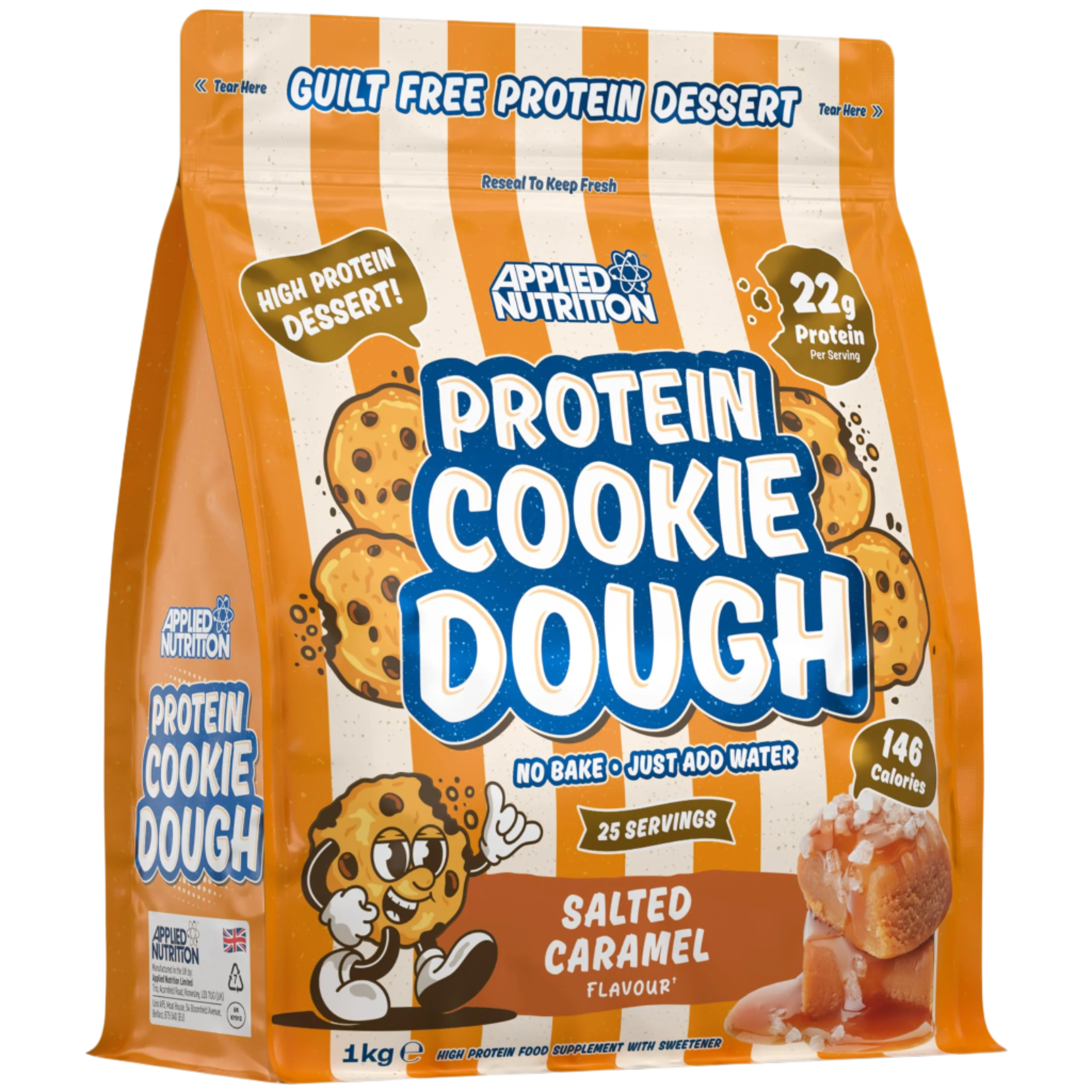 Applied Nutrition Protein Cookie Dough 1kg - High Protein Snack for Fitness & Weight Loss | Perfect for Post-Workout Recovery & Healthy Dessert