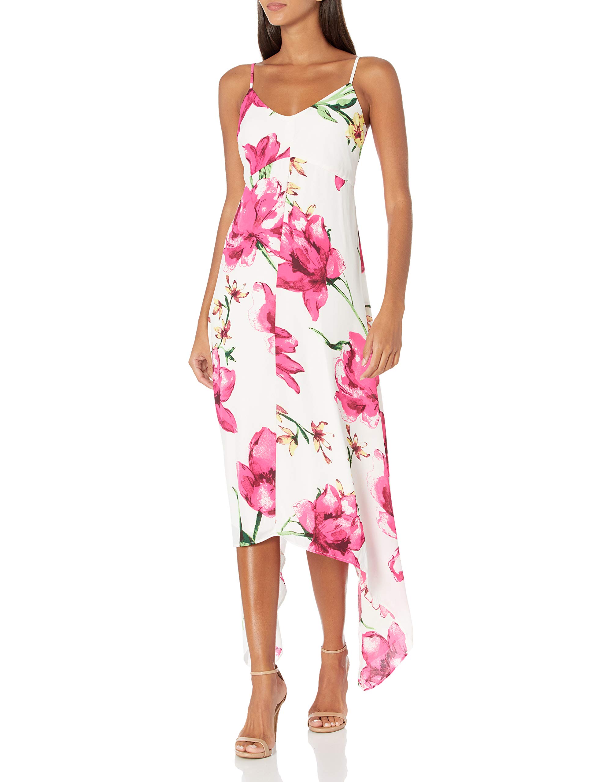 Shelli Segal Women's Floral Print Maxi Dress - Elegant Summer Beach Dress for Vacations, Weddings & Outdoor Parties