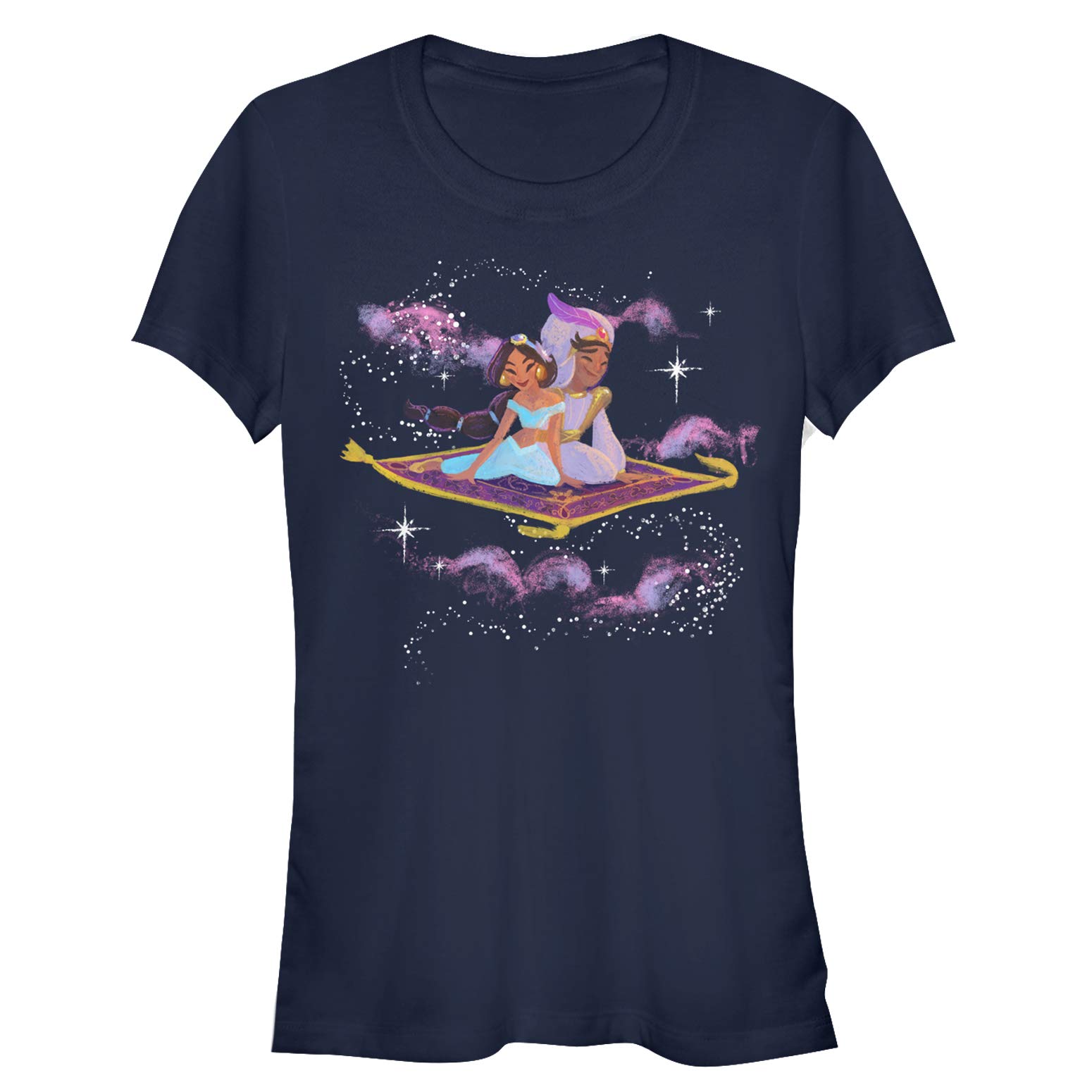 Junior's Aladdin Magic Carpet Ride Graphic T-Shirt for Kids | Disney Movie Inspired Cotton Tee | Perfect for Costume Parties & Disney Theme Events