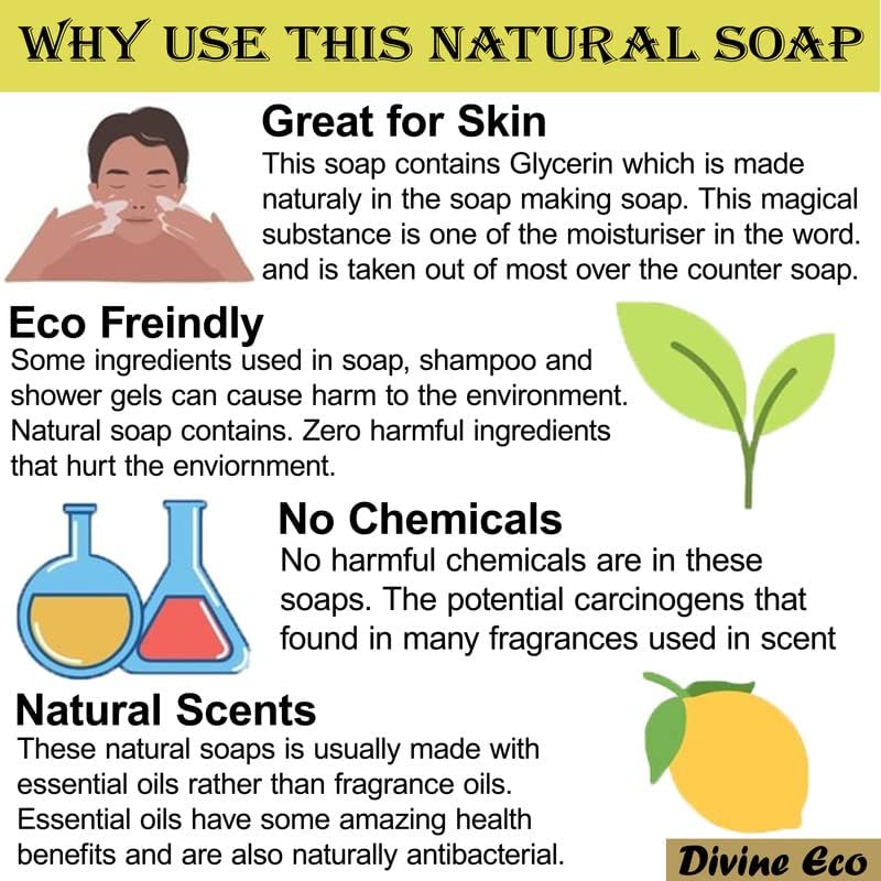**Organic Khadi Lavender Body Wash & Ayurvedic Handmade Soap – Cold-Pressed, Vegan, Cruelty-Free for Silky Smooth Skin – Luxury Natural Soap for Men & Women (Pack of 5) – Perfect for Relaxing Baths & Spa Days**