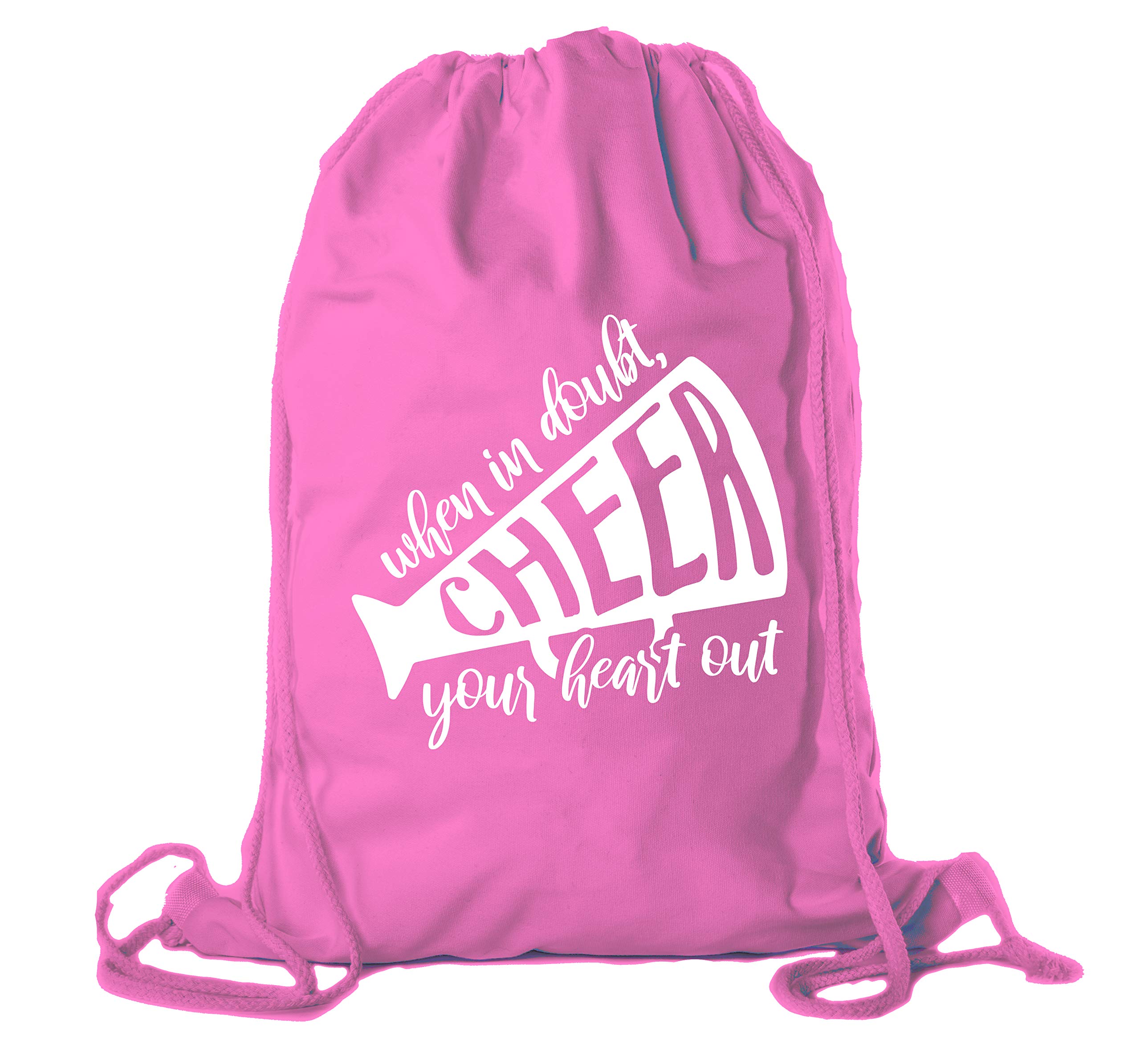 Cheerleading Backpacks & Pom Drawstring Bags for Cheerleaders - Lightweight Team Sports Cinch Bags for Practice, Games & Competitions